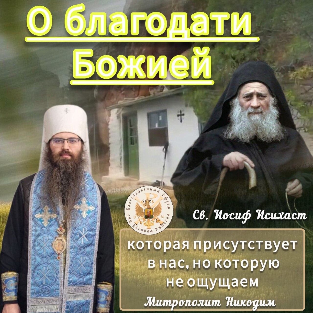 О благодати Божией, которая присутствует в нас, но которую не ощущаем. Митрополит Никодим&nbsp;(видео)