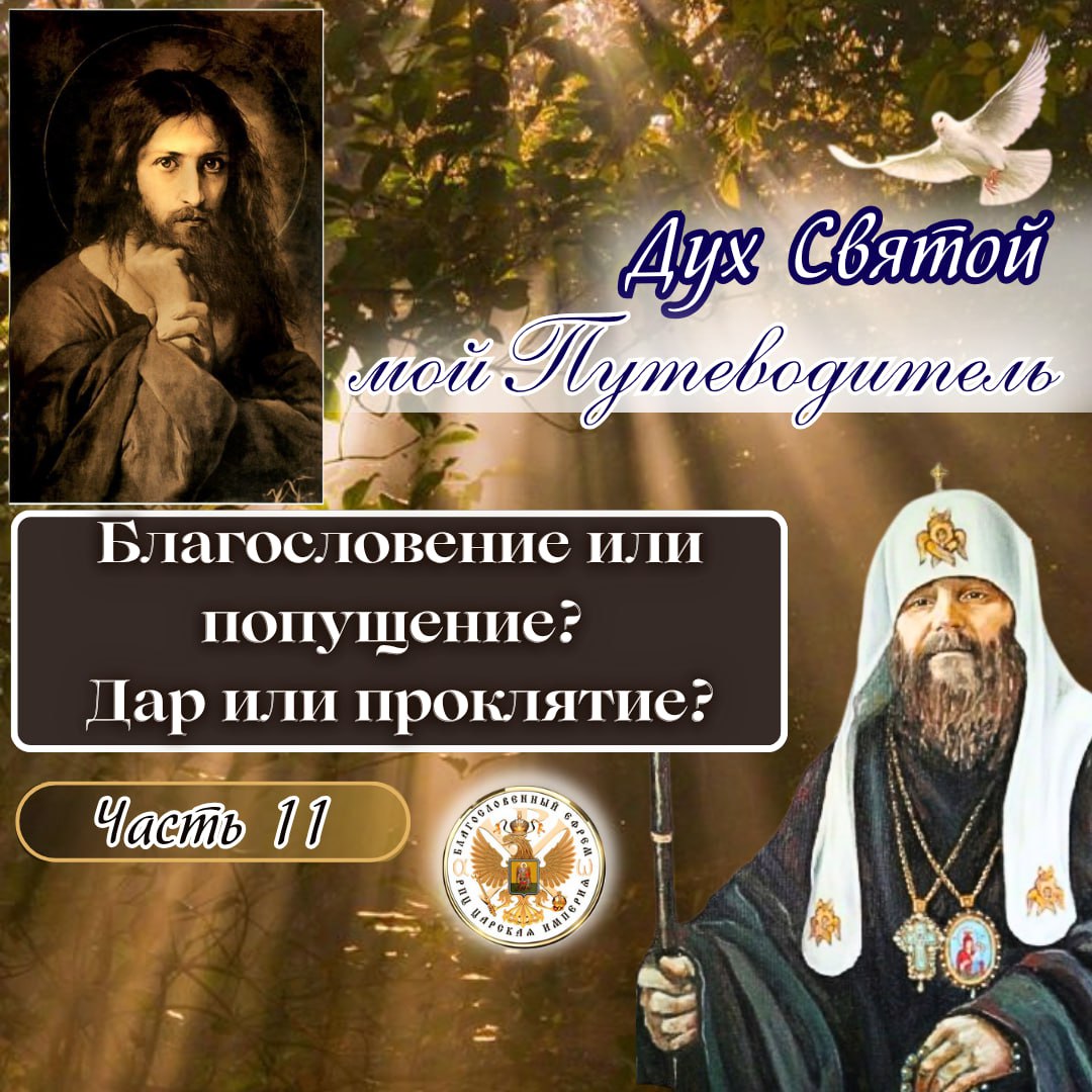 Благословение или попущение? Дар или проклятие? Дух Святый мой путеводитель.11ч. (видео,&nbsp;статья)
