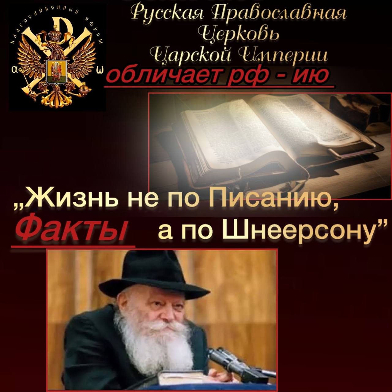 «Жизнь не по Писанию, а по Шнеерсону» ФАКТЫ